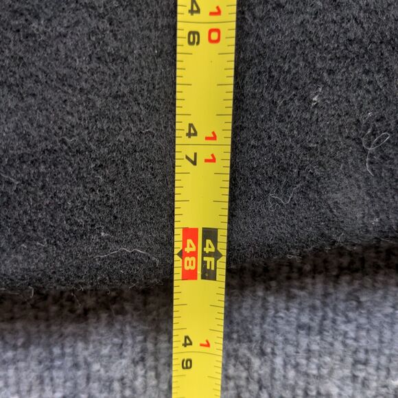 Kasper Men's Button-Up Coat Solid Black 50x48 Cashmere Blend Slit Back - Picture 16 of 16